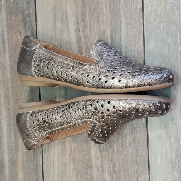 Cobb Hill Womens MALLKA Metallic Leather Flats slip on shoes sz 7.5 - Picture 8 of 14